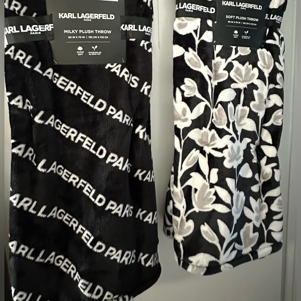 Karl Lagerfeld Soft Plush Throw